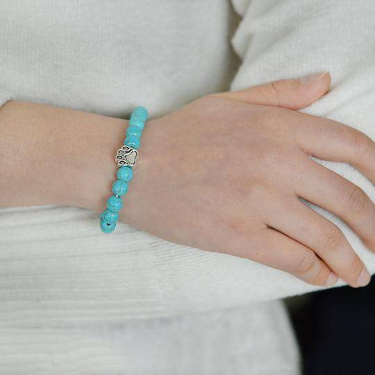 Natural Stone Paw Bracelet
